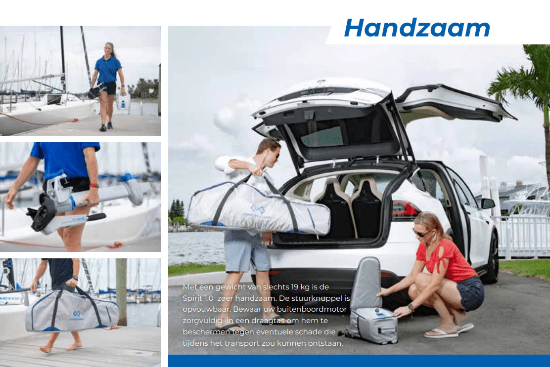 ePropulsion Spirit 1 kW Plus Stuurknuppel Elektrische buitenboordmotor inclusief 1,3 kWh accu - Image 31