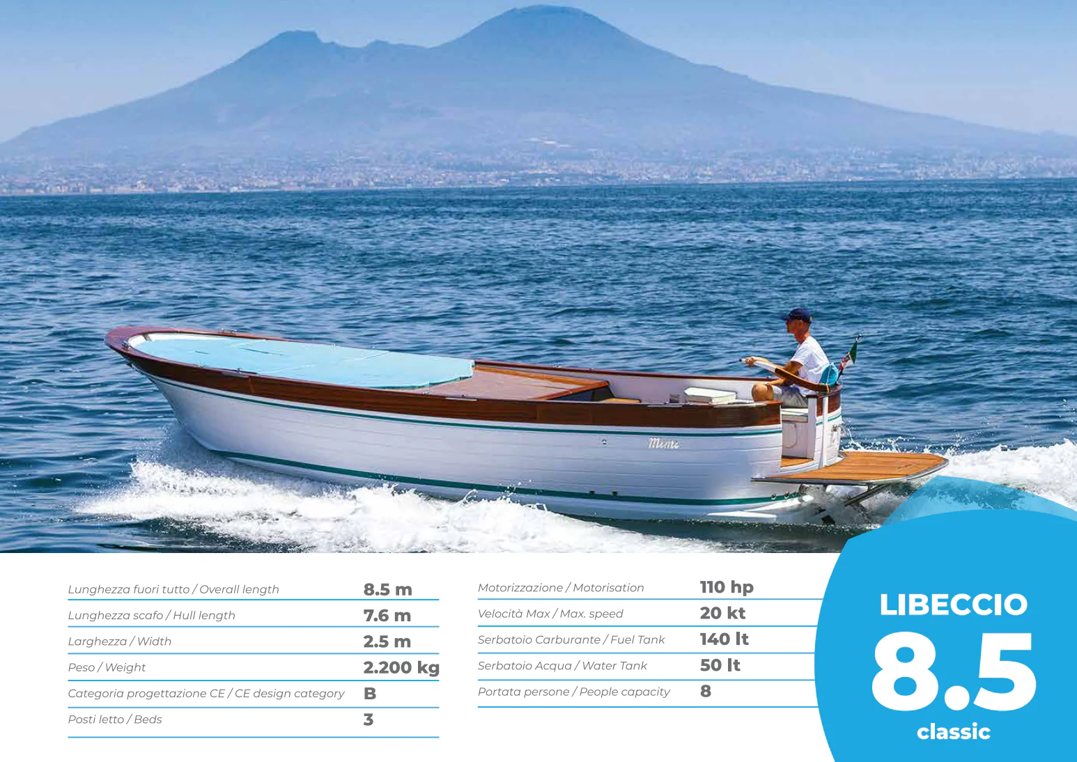 Gozzo Mimi Libeccio 8.50 Classic 110pk Full Options Cabine - Image 6