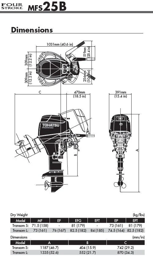 Tohatsu 25 PK buitenboordmotor MFS25D ETL - Image 8