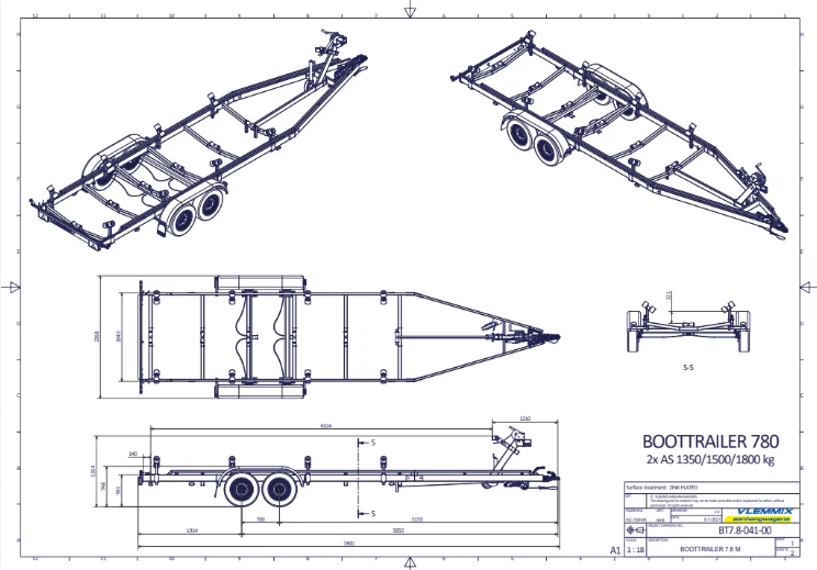 Vlemmix geremde boottrailer - Image 54
