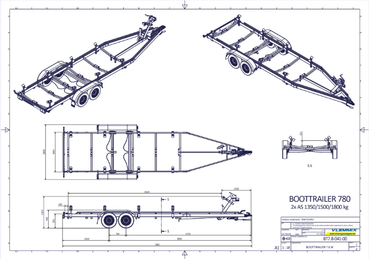Vlemmix geremde boottrailer - Image 55