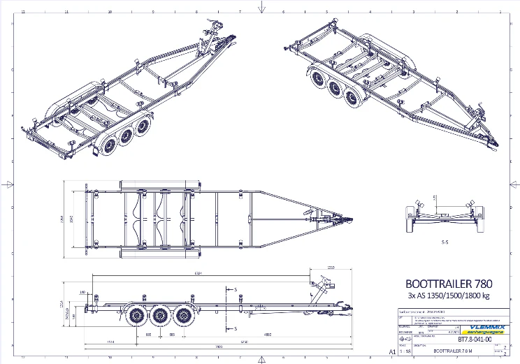 Vlemmix geremde boottrailer - Image 56