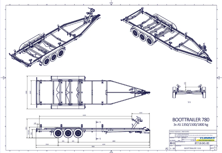 Vlemmix geremde boottrailer - Image 57