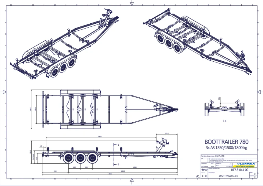 Vlemmix geremde boottrailer - Image 58